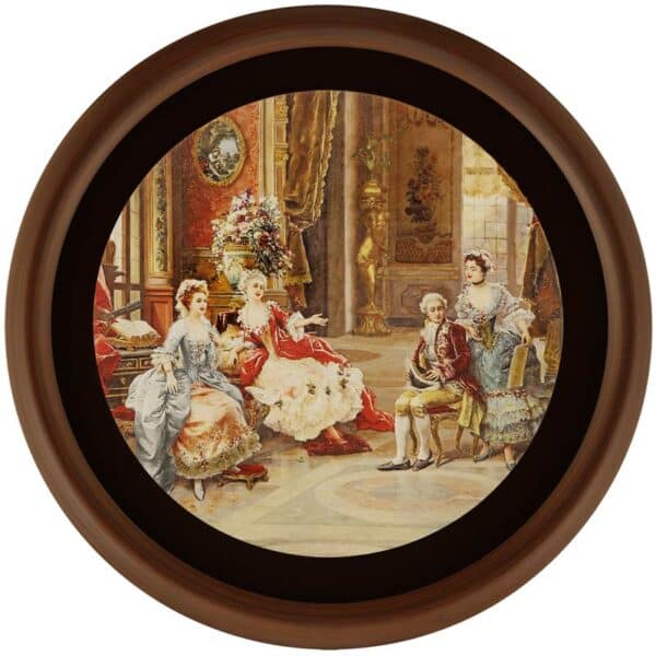 تابلو فریم سنگی ورق طلا لوتوس مدل FWSBR-64X64