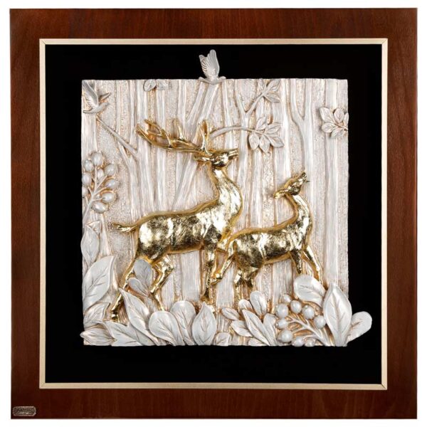 تابلو رزین ورق طلا دست ساز