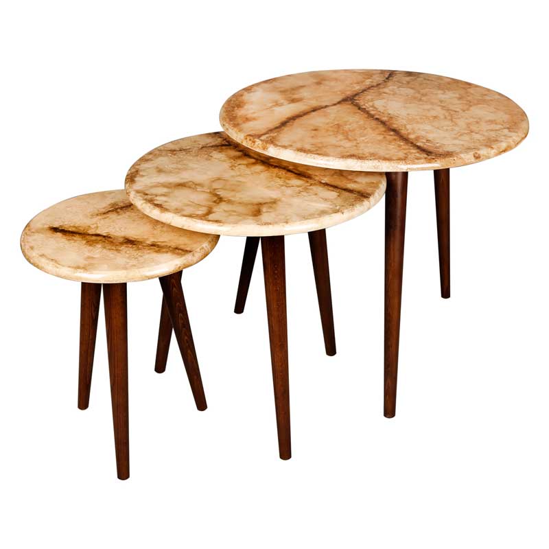 میز عسلی سه تکه